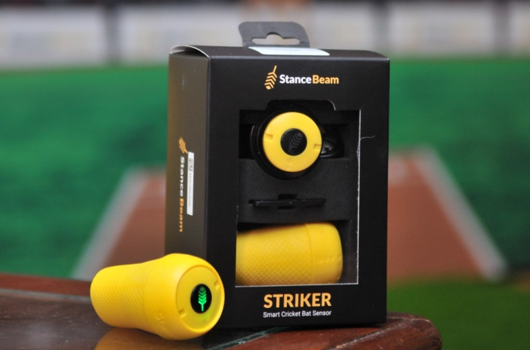 StanceBeam Striker Smart Cricket Bat Sensor employs Nordic's nRF52832 SoC to wirelessly sync in-depth batting technique metrics to user's smartphone