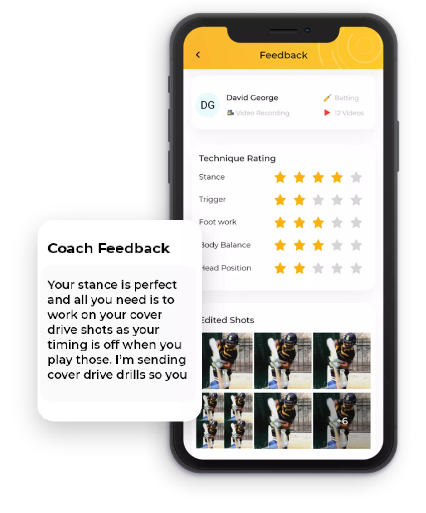 Coach Feedback on StanceBeam App