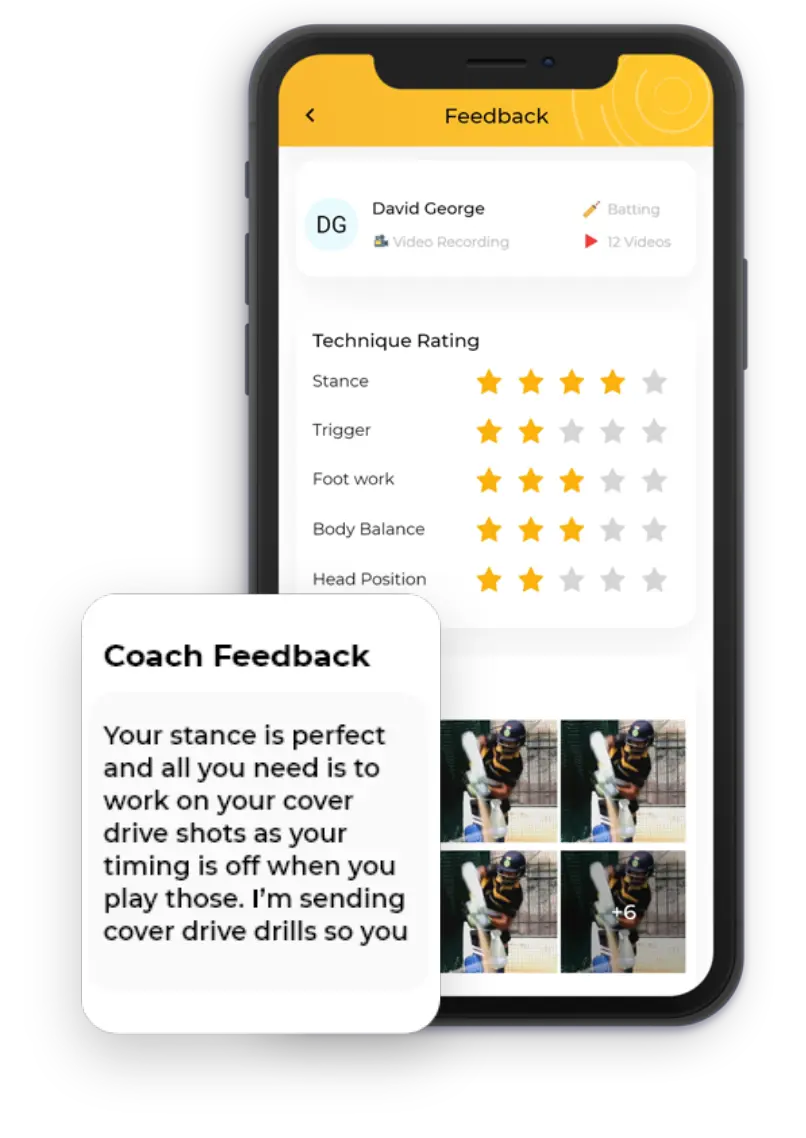 Coach Feedback feature in StanceBeam App