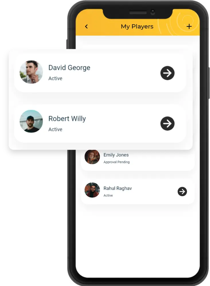Add, manage, and monitor multiple player accounts in the StanceBeam App
