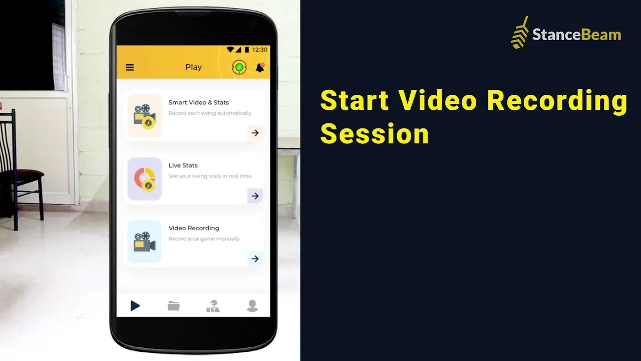 Learn How To Start Smart Video Recording Session With StanceBeam Striker