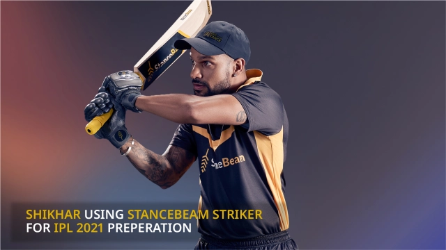 Shikhar Dhawan Using StanceBeam Cricket Bat Sensor For IPL Preparation